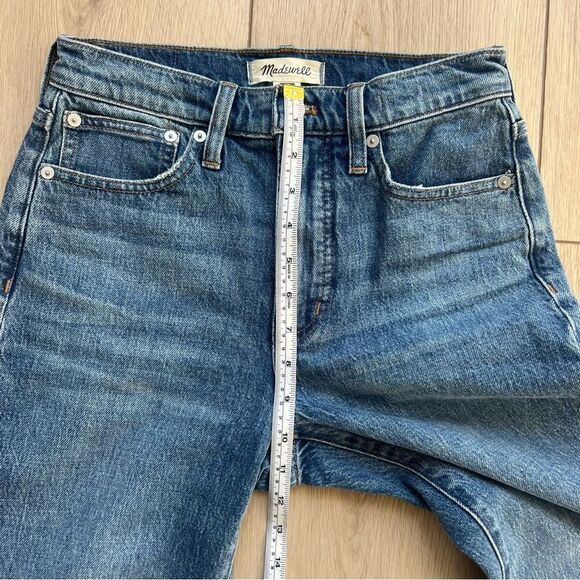 MADEWELL The Perfect Vintage Straight Leg Jeans Size 24 Medium Blue Wash Ankle - Picture 7 of 12